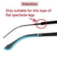 thumbnail image 5 of Uxcell Puntas de Gafas 2 Pares Piezas de Calcetines Antideslizantes para Gafas, Tubo de Reemplazo para Patillas, Estilo Negro 7, 5 of 5