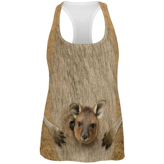 Halloween Kangaroo Costume All Over Womens Tank Top - Medium