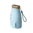 thumbnail image 2 of Mini Folding Travel Umbrella Lightweight Portable Sun Protection | Windproof Compact Parasol for Purse | Women Men Kids | 6-Rib Sturdy Design | 5.5in Folded | 35in Canopy, 2 of 6