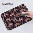 thumbnail image 5 of Bingfone Leopard Print Laptop Sleeve Case 15 inch , 360° Protective Computer Carrying Bag, 5 of 8