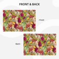 thumbnail image 3 of Placemats Set Of 4 / 6, Bright Mushrooms Print Placemats For Dining Table Indoor/Outdoors Heat Resistant Washable Placemats 18" X 12", 3 of 8