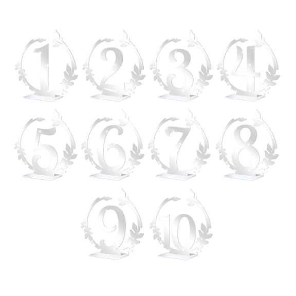 LAMIRO Acrylic Table Numbers 1-10 Gold Wedding Table Decor Centerpiece Banquet Sign