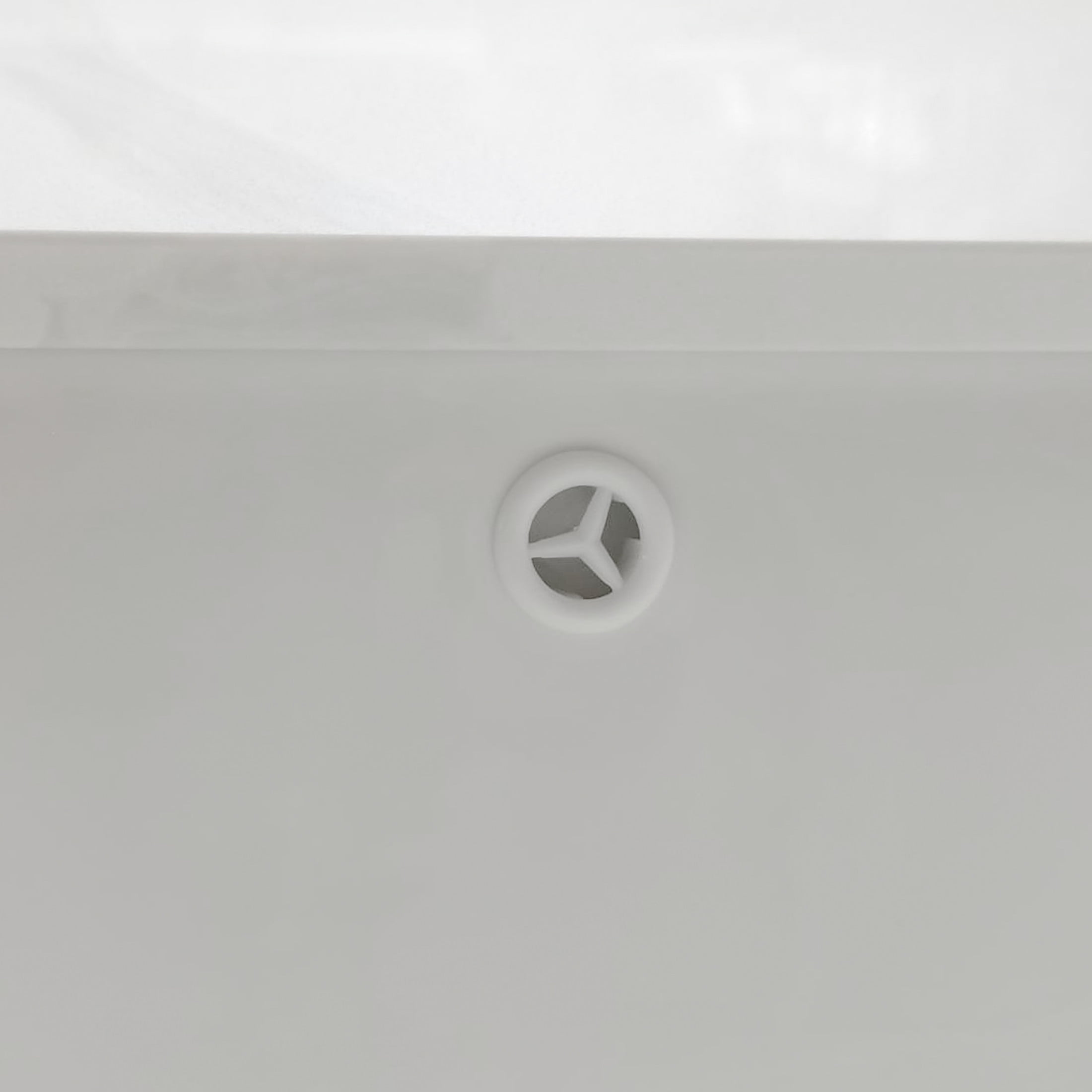 Noble House 61" Bathroom Vanity Top with Undermount Sink, Backsplash and 3 Pre-Drilled Faucet Holes, White
