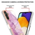 thumbnail image 4 of Feishell Marble Texture Design for Samsung Galaxy A15 Case Support Wireless Charging Slim Glossy Shockproof Anti-Scratch Soft & Flexible Protective Phone Case for Women Girls,A, 4 of 5