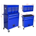 thumbnail image 3 of Yone jx je 8-Drawer High Capacity Rolling Tool Chest, Removable Toolbox Organizer with Sliding Drawers and Wheels, Tool Cabinet with Lock for Warehouse, Workshop,Navy Blue, 3 of 9