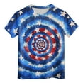 thumbnail image 5 of Gubotare Boys American Flag Shirt Little Boy Clothing Children Kids Boys Print Casual T Shirt Clothes Tops Girls Boys Tops Summer Cool (Dark Blue,Size 12-13 Years), 5 of 5