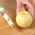 thumbnail image 5 of 2 in 1 Apple Peeler and Corer Tool Stainless Steel Fruit Vegetable Corer Remover for Apple Pear Tomato Pineapple and Red Bell Pepper Stem Remover Kitchen Gadget Easy to Use, 1PC, 5 of 8