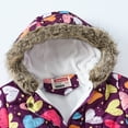 thumbnail image 4 of YTDSCS Toddler Kids Girls Winter Waisted Coats Hooded Warm Outerwear Thickened Cotton Coat Jacket for Girls 4-10+ Years Old, 4 of 9