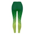 thumbnail image 6 of Vekome Green Leggings for Women Plus Size St Patricks Day High Waisted Yoga Pants Seamless Gradient Lightweight Running Tights L, 6 of 8