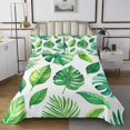 thumbnail image 1 of Erosebridal Tropical Leaves Coverlet Set King,Botanical Palm Tree Bedding Set,Plant Bedroom Decor,Breathable,3 Pieces, 1 of 5