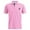 Pink, variant on Men T Shirts Golf Sports Dressy Deer Printed Breathable Short Sleeve Polo Shirts Button Up Collared Comfortable Summer Casual Shirts for Men Black L