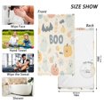thumbnail image 6 of Yayeee 2 Pack Hand Towels for Bathroom 100% Cotton 16" x 28" Soft Absorbent Kitchen Towel, Halloween Cute Pumpkins, 6 of 7