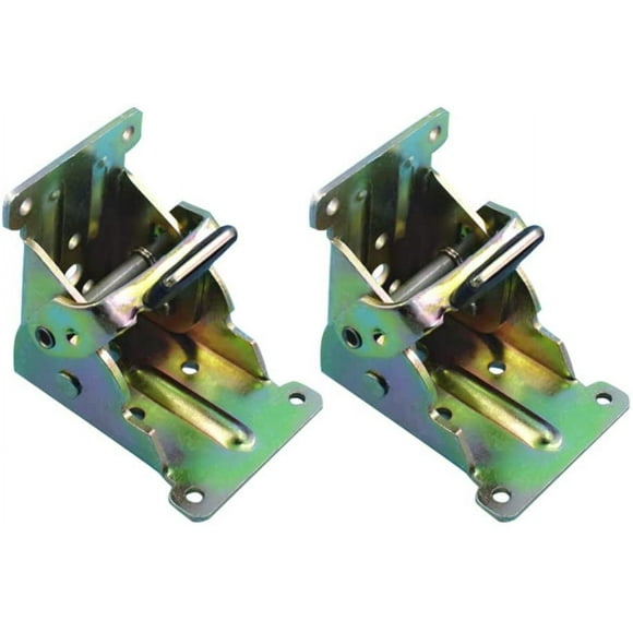 2pcs Self-locking Hinges, Foldable Support Bracket Leg Fittings and Corner Brace, For Folding Legs Folding Workbench, Multicolor