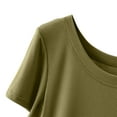 thumbnail image 4 of Sleep Shirts for Women - Pajama Tops for Women,Modal Round Neck Solid Color Pajamas Top, 4 of 5