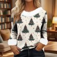 thumbnail image 4 of Birdeem Chandail de Noël pour Femmes, Mode Hiver, Imprimé Manches Longues Col Rond Décontracté, 4 of 7