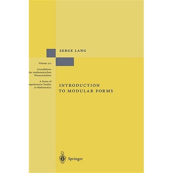 Pre-Owned Grundlehren Der Mathematischen Wissensch Introduction to Modular Forms, Book 222, (Hardcover)