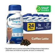 Ensure Original Nutrition Shake, 9g Protein, Coffee Latte, 8 fl oz - 24 Pack