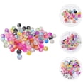 thumbnail image 2 of 100 cuentas de cristal craqueladas con caja de almacenamiento, cuentas artesanales coloridas con agujeros para manualidades, 2 of 4