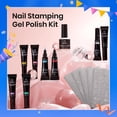 thumbnail image 3 of Set de sellos de uñas en gel Beetles French Tip con estampado de 8 colores, 3 of 7