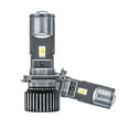 thumbnail image 2 of H4 LED Headlight Bulbs, 25000LM 90W Dual-Lens Super Bright LED Headlights Conversion Kit 6000K White, 2 of 8