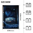 thumbnail image 2 of FORMRS 1-Subject Spiral Notebook 8" x 5" College Ruled 60 Refillable Sheet A5 Hard Cover, 2 Pack, Window Earth, 2 of 7
