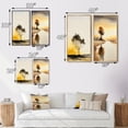 thumbnail image 4 of Designart "Countryside Tree Silhouette at Sunset I" Landscape Forest Framed Wall Art Set Of 2 - Country Yellow Framed Canvas Set For Living Room Decor, 4 of 6