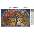 thumbnail image 3 of Feuilles et Fleurs Colorées - Kit de Peinture Diamant Premium Exclusif, 3 of 7