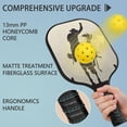 thumbnail image 2 of Pickleball Paddles Set Of 2, Fiberglass Surface, West & Cowboy Print, 4 Balls & Bag, 2 of 5