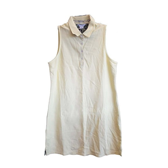 Tommy Bahama Paradise Sleeveless Polo Dress, Lilikoi Yellow, Medium