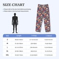 thumbnail image 4 of Vsdgher colorful Skull rose Print Mens Pajama Pants Sleep & Lounge Pants, PJ Bottoms With elastic waistb and Pockets, 4 of 5