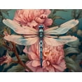 thumbnail image 2 of Sparkling Sapphires - Dragon Fly Canvas Wall Art, 2 of 2