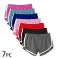 thumbnail image 3 of Women Shorts Clearance, Xunlbb Women’s Elastic Waist Summer Solid Casual Outing Shorts Pants, 3 of 8