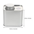 thumbnail image 3 of KAKOWELY tea canister 2pcs Coffee Canisters Multi-function Tea Tins Storage Jars Tea Leaf Containers4.57"X3.94"X2.36", 3 of 5
