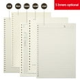 thumbnail image 2 of ML A5 B5 Line Grid 20Holes Loose-Leaf Notebook Refill Spiral Binder Paper Index Inside Page Dot Grid Blank Connell Stationery, 2 of 6