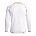 thumbnail image 3 of Daiosportswear Men's Cotton Shirts Long Sleeve Casual T-Shirts Soft Crew Neck Shirts White-A XL, 3 of 6