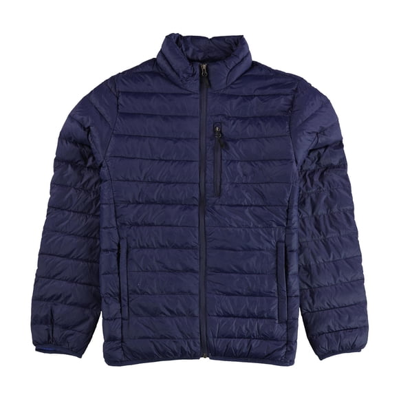 Club Room Mens Down Packable Quilted Puffer Jacket, navy, S