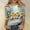 A01, variant on Plus Size Women's Easter Graphic Print 3/4 Sleeve Round Neck Loose T-Shirt For Spring Holiday Casual Wear
