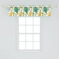 thumbnail image 2 of Ambesonne Agave Window Valance, Cactus Lime Slice Tequila, 54" X 12", White Mustard, 2 of 3