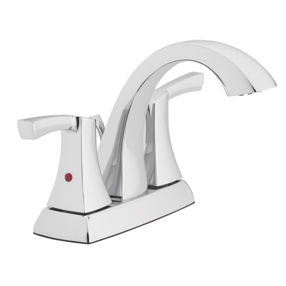 Better Homes & Gardens Chandler Two Handle Bathroom Sink Faucet, Chrome