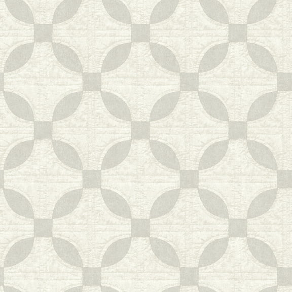 Chesapeake Justice Light Grey Quilt Wallpaper
