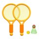 thumbnail image 1 of Juego de tenis de bádminton para niños, raquetas de tenis para niños con lanzadera de pelota, raqueta de bádminton Naranja, 1 of 8