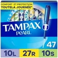 thumbnail image 2 of Tampax Pearl Tampons Multipack, with LeakGuard Braid, Light/Regular/Super Absorbency, Unscented, 2 of 23