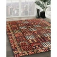 thumbnail image 2 of Ahgly Company Indoor Rectangle Traditional Saffron Red Persian Area Rugs, 5' x 7', 2 of 6