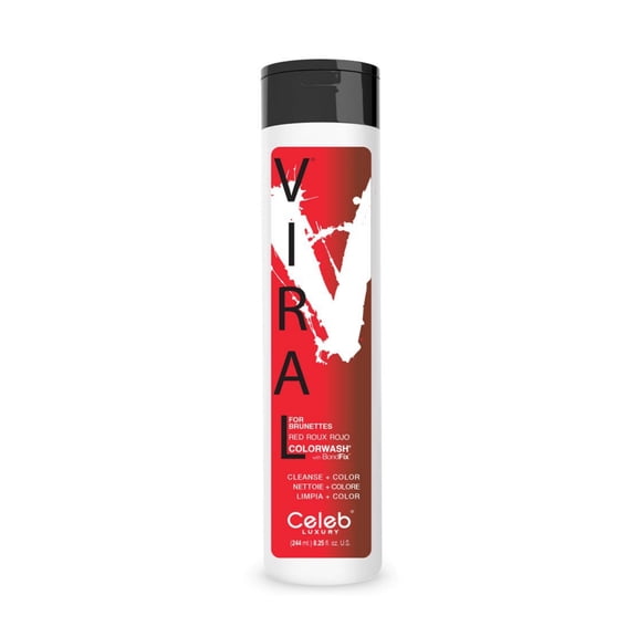 Celeb Luxury Viral Extreme Red for Brunettes Colorwash Professional Hair Coloring Tool Kit