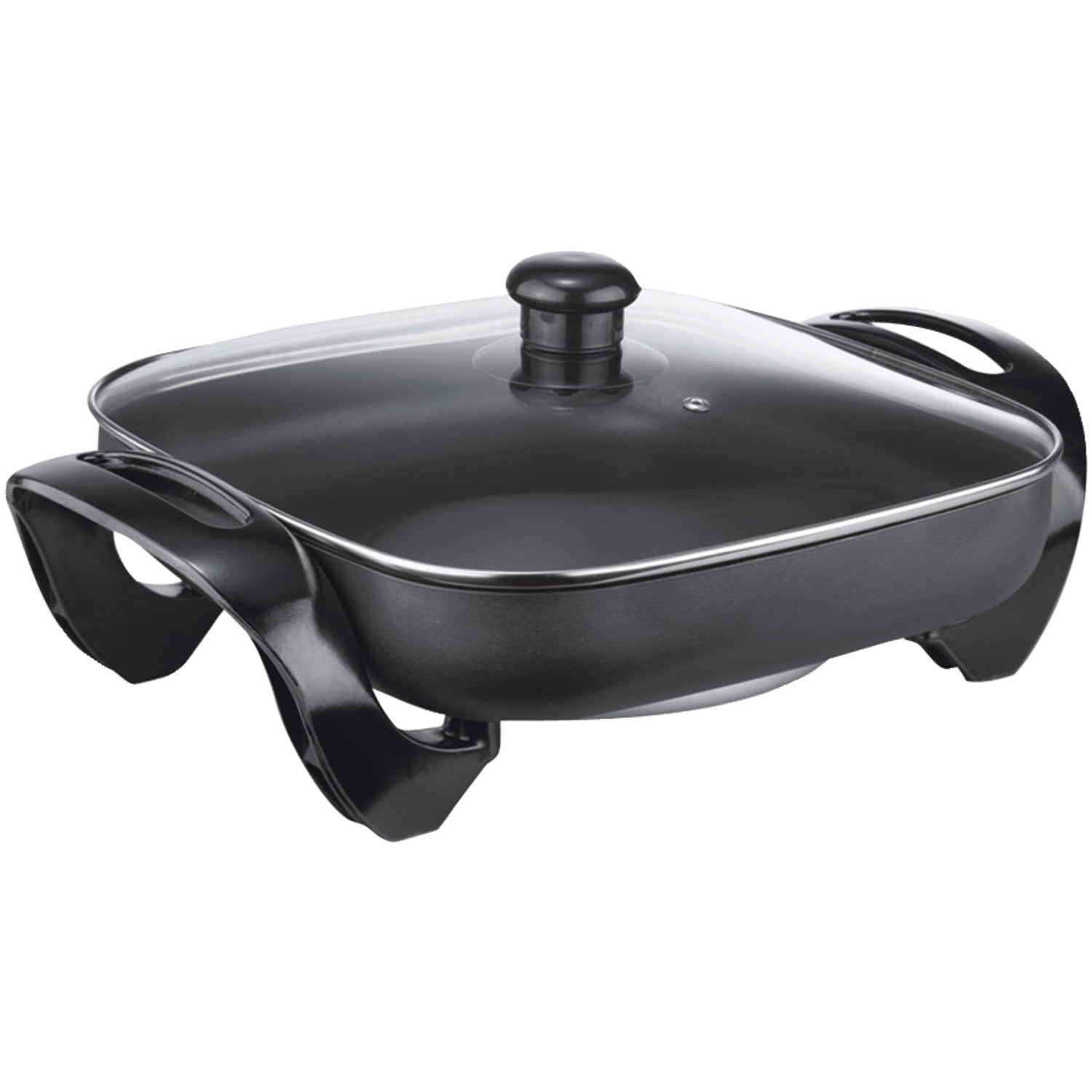 Brentwood SK65 12" NonStick Electric Skillet with Glass Lid, Black