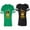 Men Green / Women Black, variant on King Queen Red Gold Crown Matching Couple Cotton Jerseys (Men Green / Women Black) (Men S / Women S)