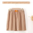 thumbnail image 2 of Lmnyox Elastic Waist Shorts for Women Solid Color Loose Casual Pants Trendy Mid-Length Shorts, 2 of 3