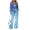 Blue Snowflake Pattern, variant on Chririnla Snowmen Tracksuits, Sweat Sets Side Pockets Lounge Set Zip Up with Pockets Athleisure Sets for Jogging Winter