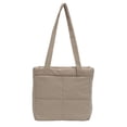 thumbnail image 1 of Bolso Mano 8053Bolso Tote Cuadros Nylon Gran Capacidad (Kaki), 1 of 9