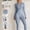 Blue+blue, variant on PISONIC Women's Long-Sleeve Sports Jacket and Pant Set for Gym Running, Tight-Fitting Butt-Lifting Pants for Cycling And Climbing Workout Attire